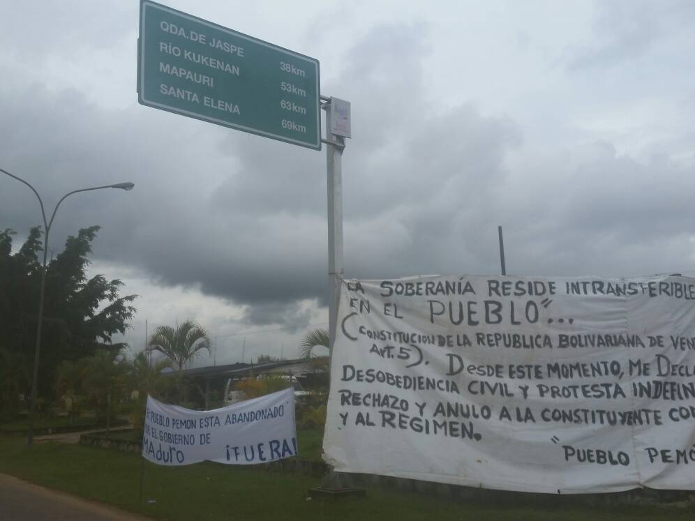 Indígenas de la Gran Sabana también se unieron al #ParoNacional (Fotos)