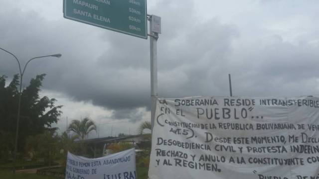 Pemones en la Gran Sabana se unen al paro cívico nacional // Foto @El_Cooperante