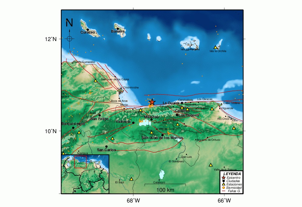 Sismo de 3.3 sacude el norte de Maracay