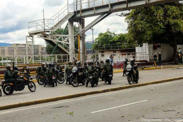 La marcha hacia el TSJ desde el inicio a la represión. Foto: Will Jiménez / LaPatilla.com