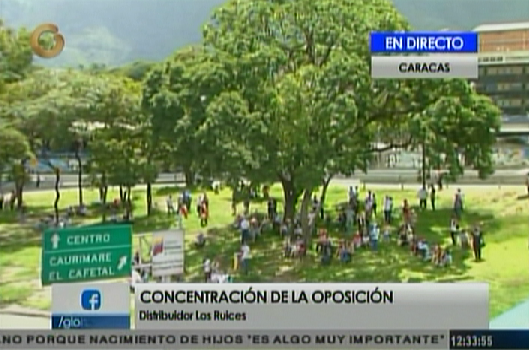 Manifestantes comienzan a concentrarse en el distribuidor Los Ruices #1Jul