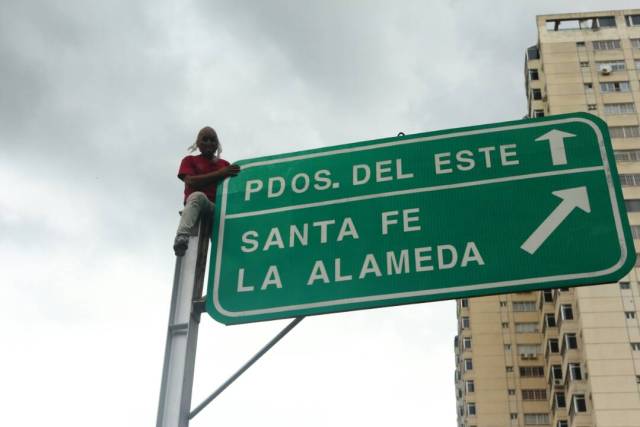 Trancazo en Santa Fe / Foto: Wil Jiménez 