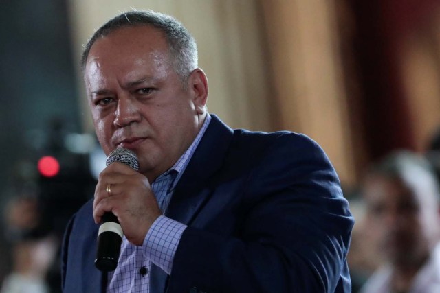 National constituent assembly's member Diosdado Cabello speaks during a session of the assembly at Palacio Federal Legislativo in Caracas, Venezuela August 5, 2017. REUTERS/Marco Bello