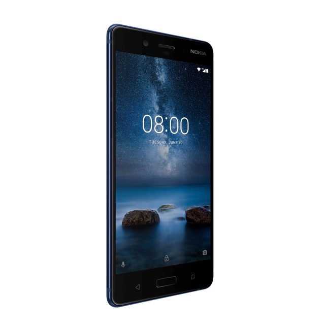 A new Nokia 8 phone is seen in this HMD Global handout picture obtained by Reuters August 16, 2017. HMD Global/Handout via Reuters NO SALES. NO ARCHIVES. THIS IMAGE HAS BEEN SUPPLIED BY A THIRD PARTY