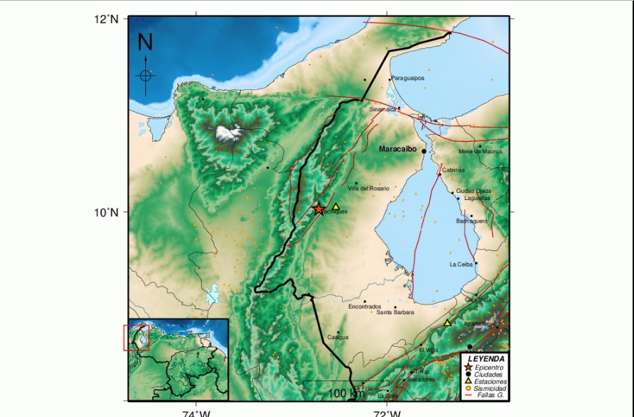 Sismo de magnitud 3.2 se registró en Machiques