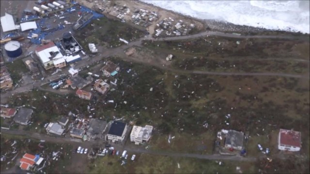 The aftermath of Hurricane Irma on Sint Maarten Dutch part of Saint Martin island in the Carribean is seen in the still grab taken from a video footage made September 6, 2017. NETHERLANDS MINISTRY OF DEFENCE via REUTERS THIS IMAGE HAS BEEN SUPPLIED BY A THIRD PARTY. MANDATORY CREDIT.NO RESALES. NO ARCHIVES