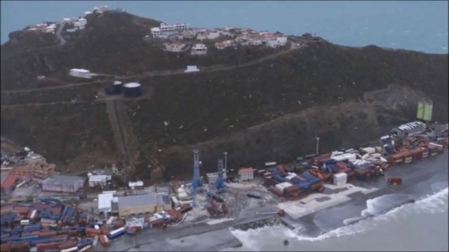 The aftermath of Hurricane Irma on Sint Maarten Dutch part of Saint Martin island in the Carribean is seen in the still grab taken from a video footage made September 6, 2017. NETHERLANDS MINISTRY OF DEFENCE via REUTERS THIS IMAGE HAS BEEN SUPPLIED BY A THIRD PARTY. MANDATORY CREDIT.NO RESALES. NO ARCHIVES