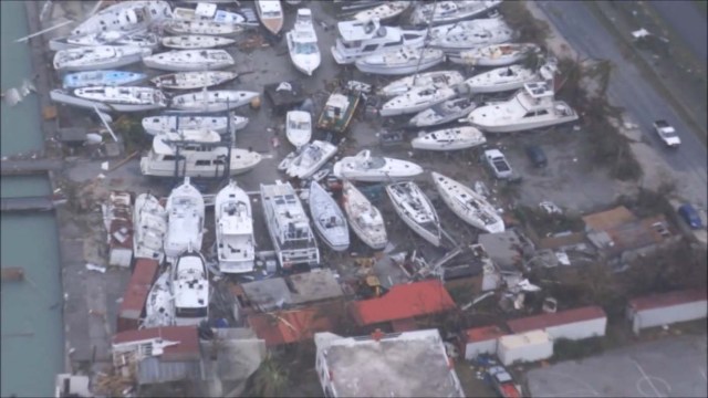 The aftermath of Hurricane Irma on Sint Maarten Dutch part of Saint Martin island in the Carribean is seen in the still grab taken from a video footage made September 6, 2017. NETHERLANDS MINISTRY OF DEFENCE via REUTERS THIS IMAGE HAS BEEN SUPPLIED BY A THIRD PARTY. MANDATORY CREDIT.NO RESALES. NO ARCHIVES