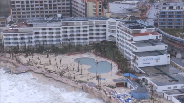 The aftermath of Hurricane Irma on Sint Maarten Dutch part of Saint Martin island in the Carribean is seen in the still grab taken from a video footage made September 6, 2017. NETHERLANDS MINISTRY OF DEFENCE via REUTERS THIS IMAGE HAS BEEN SUPPLIED BY A THIRD PARTY. MANDATORY CREDIT.NO RESALES. NO ARCHIVES