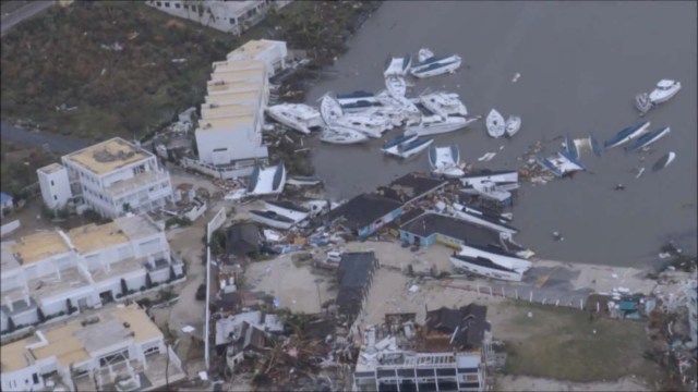 The aftermath of Hurricane Irma on Sint Maarten Dutch part of Saint Martin island in the Carribean is seen in the still grab taken from a video footage made September 6, 2017. NETHERLANDS MINISTRY OF DEFENCE via REUTERS THIS IMAGE HAS BEEN SUPPLIED BY A THIRD PARTY. MANDATORY CREDIT.NO RESALES. NO ARCHIVES