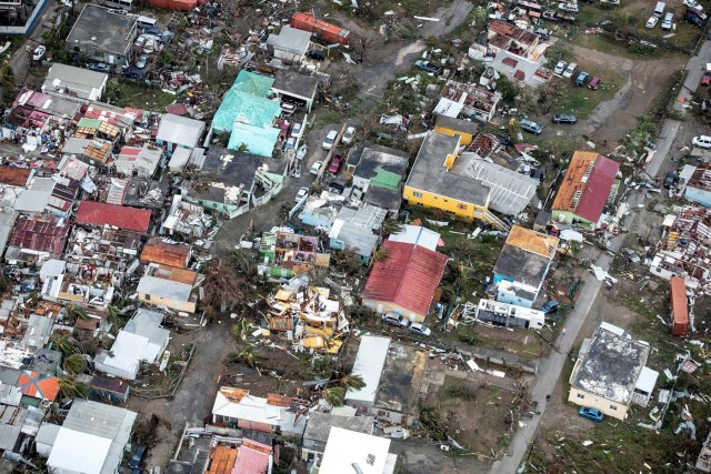 View of the aftermath of Hurricane Irma on Sint Maarten Dutch part of Saint Martin island in the Caribbean September 6, 2017. Picture taken September 6, 2017. Netherlands Ministry of Defence/Handout via REUTERS ATTENTION EDITORS - THIS IMAGE HAS BEEN SUPPLIED BY A THIRD PARTY. MANDATORY CREDIT. NO RESALES. NO ARCHIVES