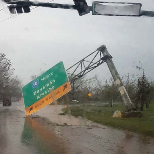 The aftermath of Hurricane Maria is seen in San Juan, Puerto Rico, September 20, 2017 in this image taken from a social media. Sebastian Perez via REUTERS THIS IMAGE HAS BEEN SUPPLIED BY A THIRD PARTY. MANDATORY CREDIT.NO RESALES. NO ARCHIVES