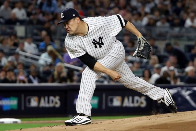 El lanzador de los Yanquis de Nueva York, Masahiro Tanaka. Anthony Gruppuso-USA TODAY Sports