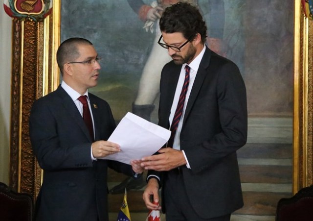 Jorge Arreaza, cancille de Venezuela. Foto: Cancillería