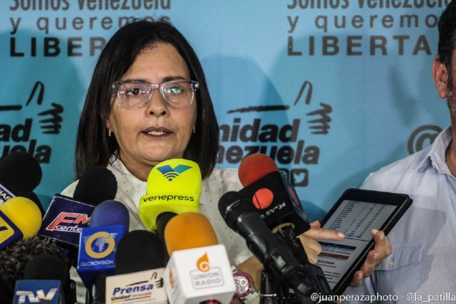 Liliana Hernández, vocera de la MUD en las elecciones regionales // FOTO Juan Peraza - La Patilla 