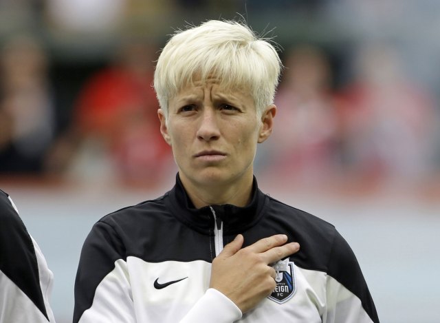 La futbolista estadounidense Megan Rapinoe (Foto archivo)