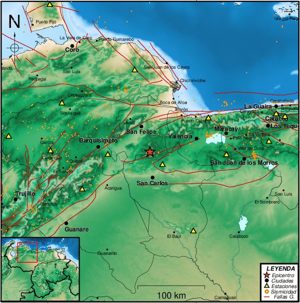 Sismo de magnitud 2.5 al norte de San Carlos