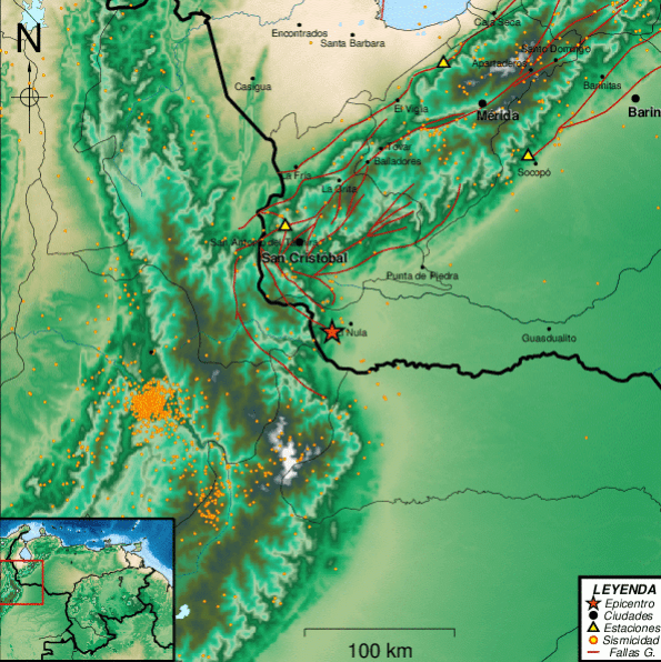 sismo en El Nula