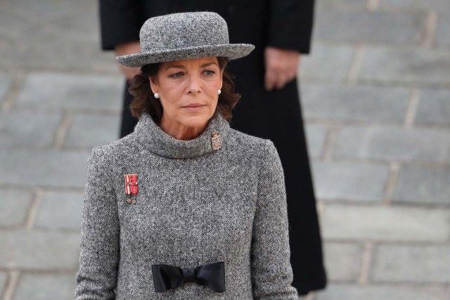 Princess Caroline of Hanover attends the celebrations marking Monaco's National Day at the Monaco Palace, in Monaco, November 19, 2017. REUTERS/Valery Hache/Pool