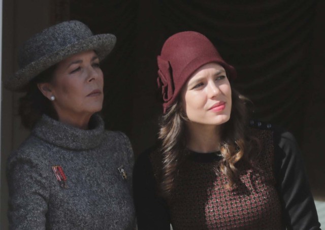 Princess Caroline of Hanover and her daughter Charlotte Casiraghi attend the celebrations marking Monaco's National Day in Monaco, November 19, 2017. REUTERS/Eric Gaillard