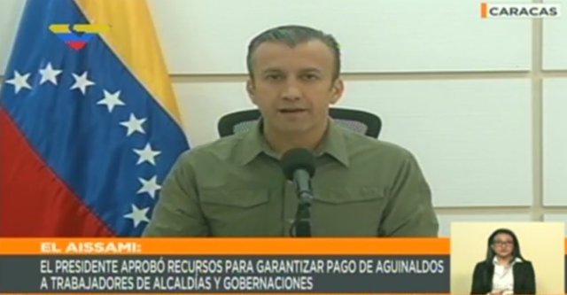 Tareck El Aissami, vicepresidente de la República // Foto captura tv