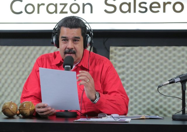 Nicolás Maduro en el programa La Hora de La Salsa. Foto: Prensa presidencial 