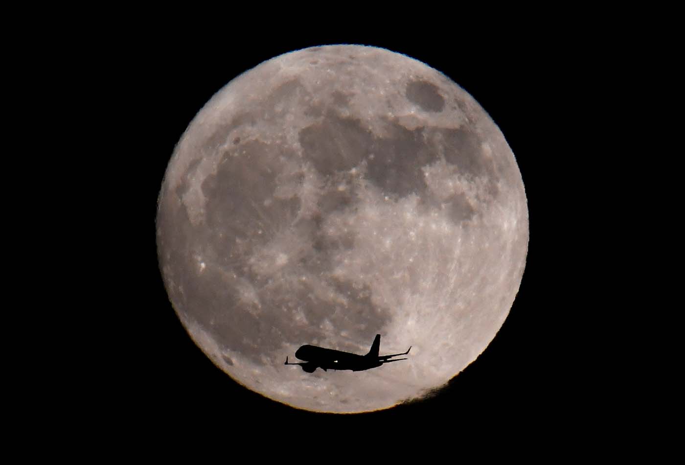 La primera superluna del 2018 (fotos)