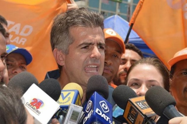 Foto: El responsable  regional de Voluntad Popular en Carabobo, Alejandro Feo La Cruz / Prensa 