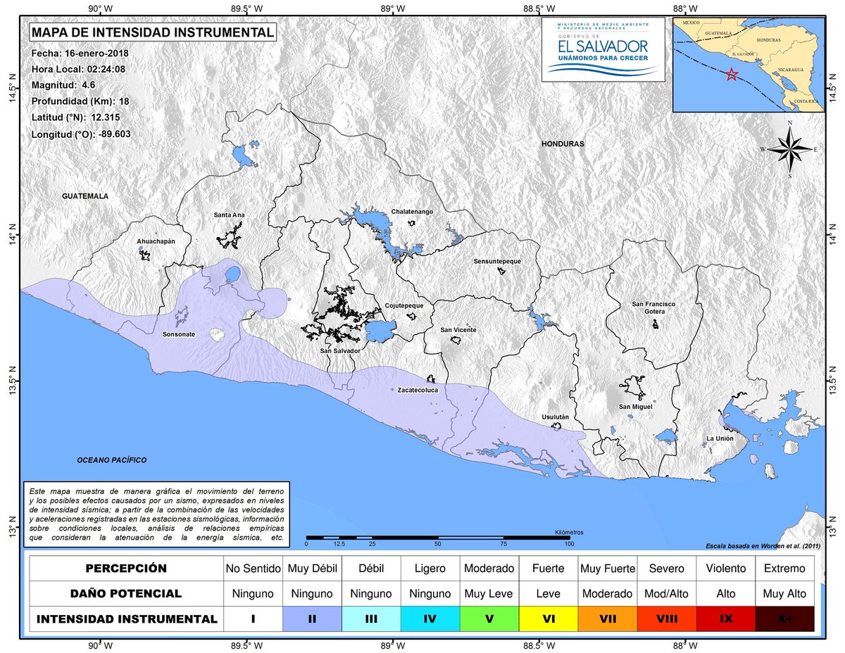 Sismo de 4,6 sacude El Salvador sin causar víctimas