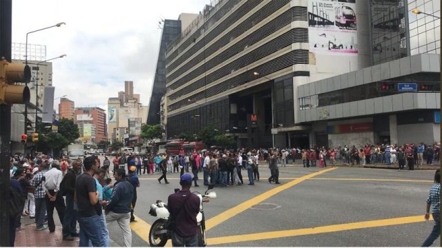 Protesta en Chacao. Foto cortesía Twitter