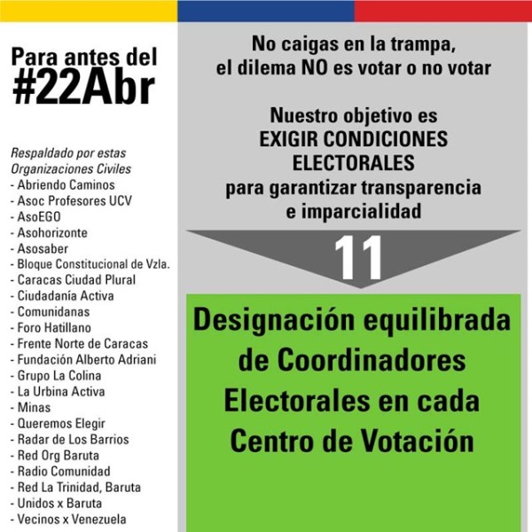 20 ongs elevaron a la ONU petición de elecciones libres en Venezuela