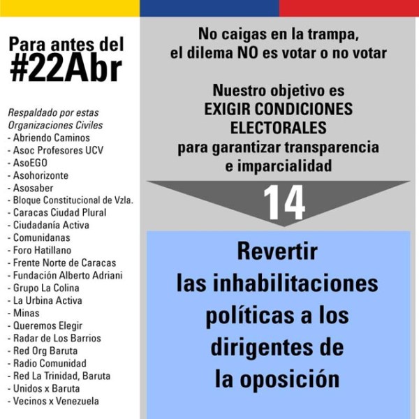 20 ongs elevaron a la ONU petición de elecciones libres en Venezuela