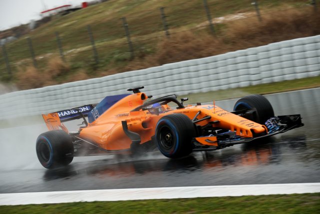 F1 Formula One - Formula One Test Session - Circuit de Barcelona-Catalunya, Montmelo, Spain - February 28, 2018   Fernando Alonso of McLaren during testing   REUTERS/Albert Gea