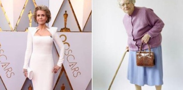 La actriz Jane Fonda, de 80 años, sorprendió por su glamour y elegancia durante la alfombra roja. Foto: Twitter: @ssoledad1983_