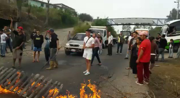 Foto: Protesta por escasez de gas doméstico en Táchira / Cortesía 