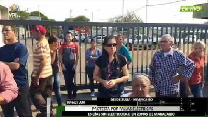 Zulianos protestan por tener más de diez días sin servicio eléctrico #17Mar (Video)