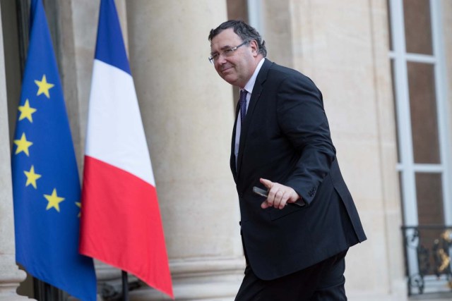 Patrick Pouyanne, presidente y consejero delegado de Total, asiste a una cena estatal en el Palacio del Elíseo en París, Francia, el 10 de abril de 2018. Fotografía tomada el 10 de abril de 2018. REUTERS / Philippe Wojazer