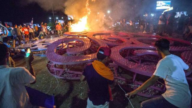 “Paseo de Bolívar a Chávez” es el nombre que recibió dicha plaza que fue construida en honor al presidente difunto venezolano (Foto extraída de las redes sociales)