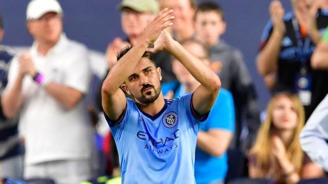 El español David Villa. Foto: @newyorkcityinfo