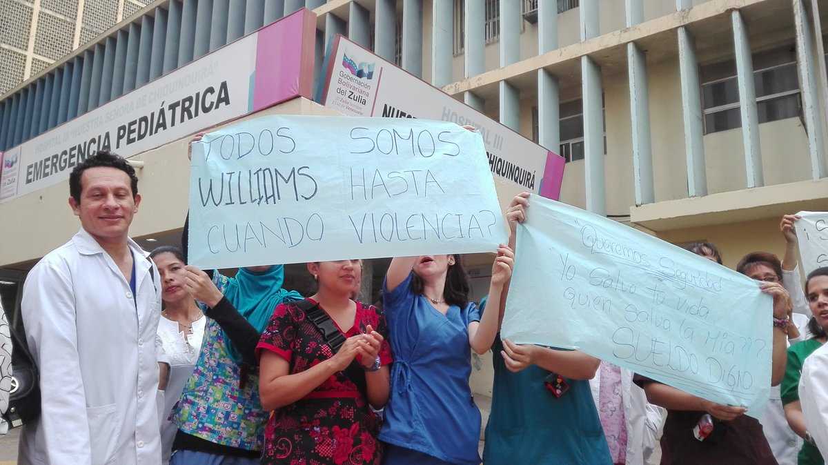 Médicos zulianos protestan por represión contra trabajadores de la salud #15May