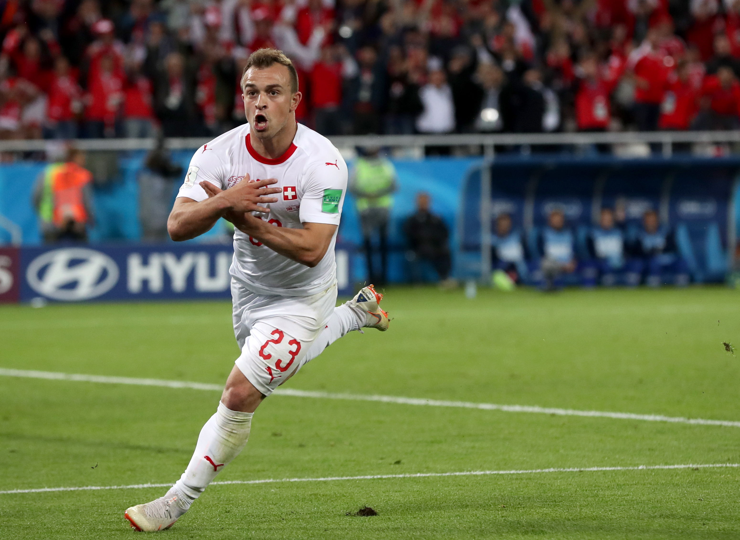 Shaqiri: Logramos remontar, algo que hace dos años no hubiéramos hecho