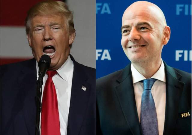 Donald Trump, presidente de los EE.UU y Gianni Infantino, presidente de la FIFA | Foto: Cortesía (The Independent)