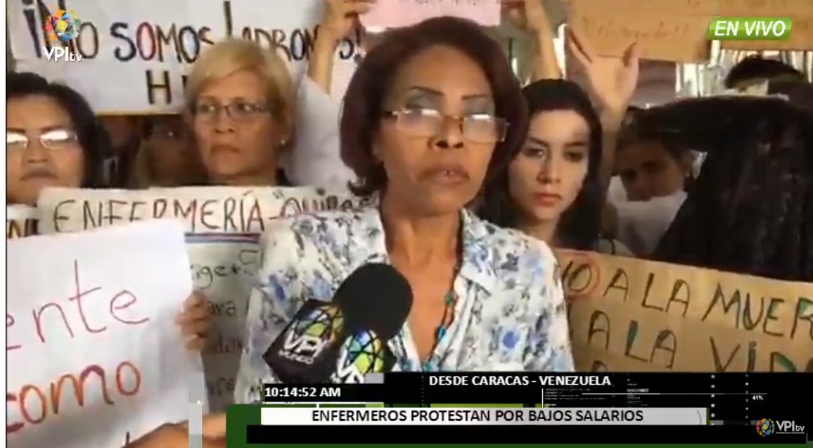 Enfermeros del Hospital Universitario de Caracas continúan en paro #2Jul