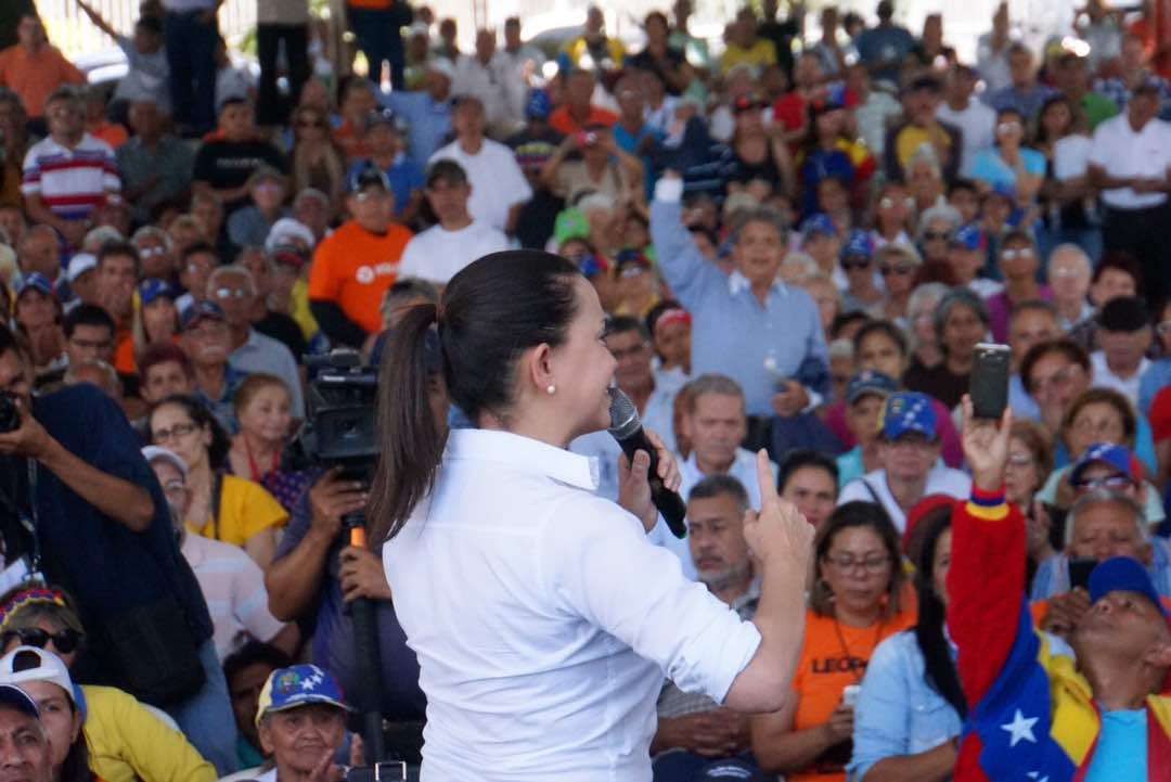 María Corina Machado a vecinos de Ejido: El miedo es la única estrategia con la que cuenta la dictadura