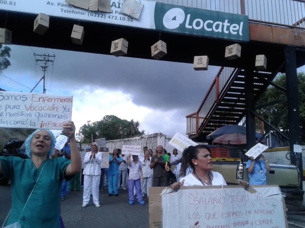 Esto hicieron las enfermeras del Pérez Carreño con las cajas Clap que les dieron como chantaje