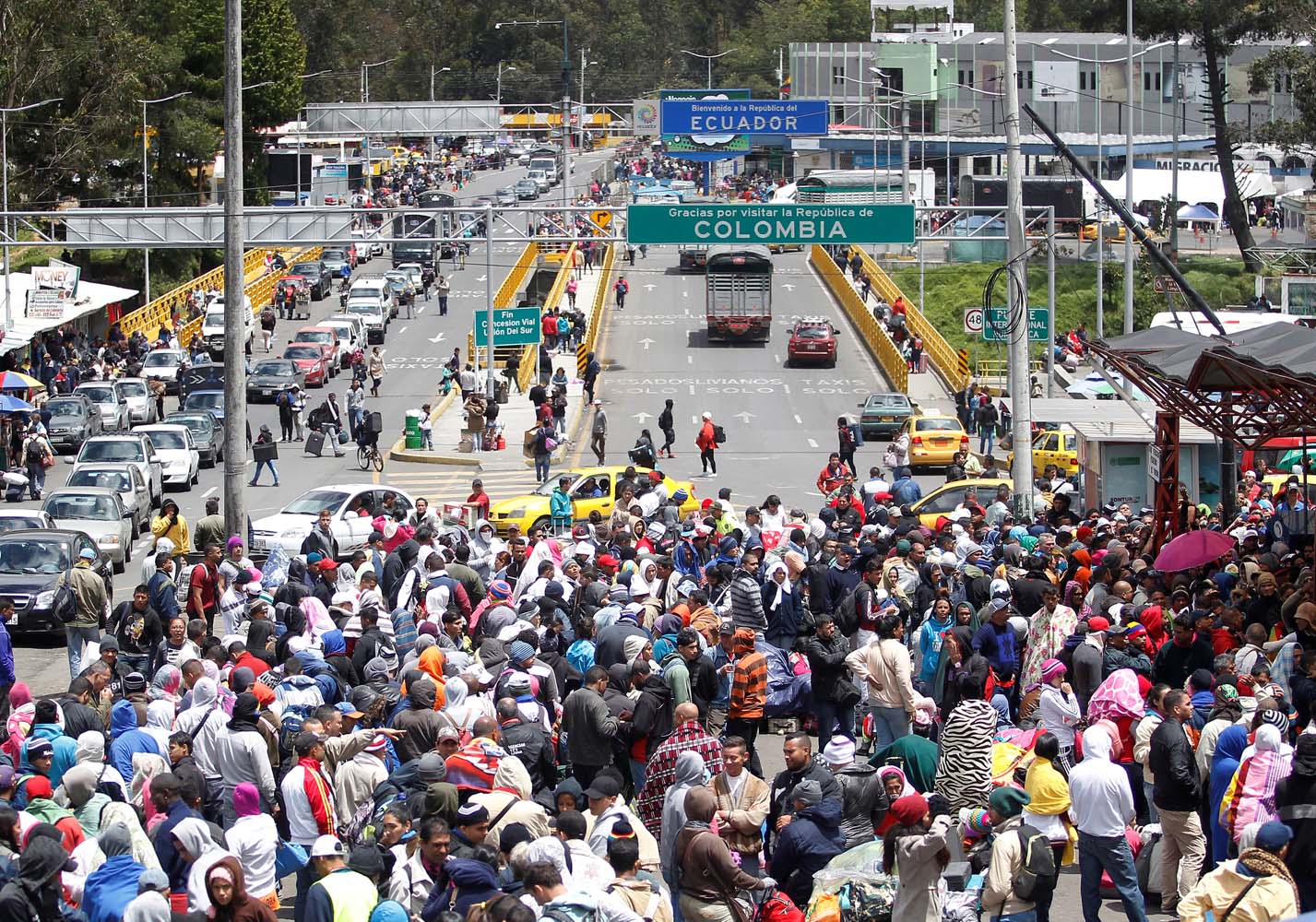 En Fotos: El drama de los migrantes venezolanos en las carpas humanitarias de Rumichaca