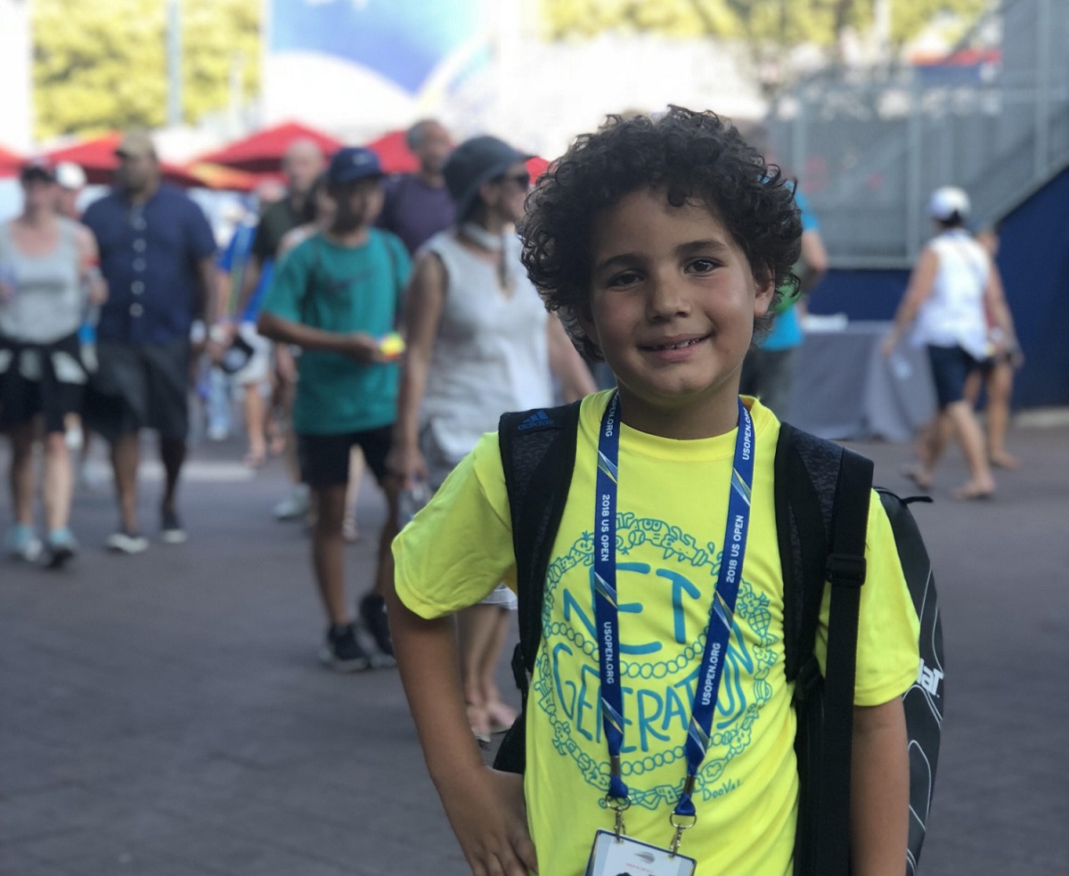 El pequeño venezolano que llegó al Abierto de Estados Unidos (Fotos)