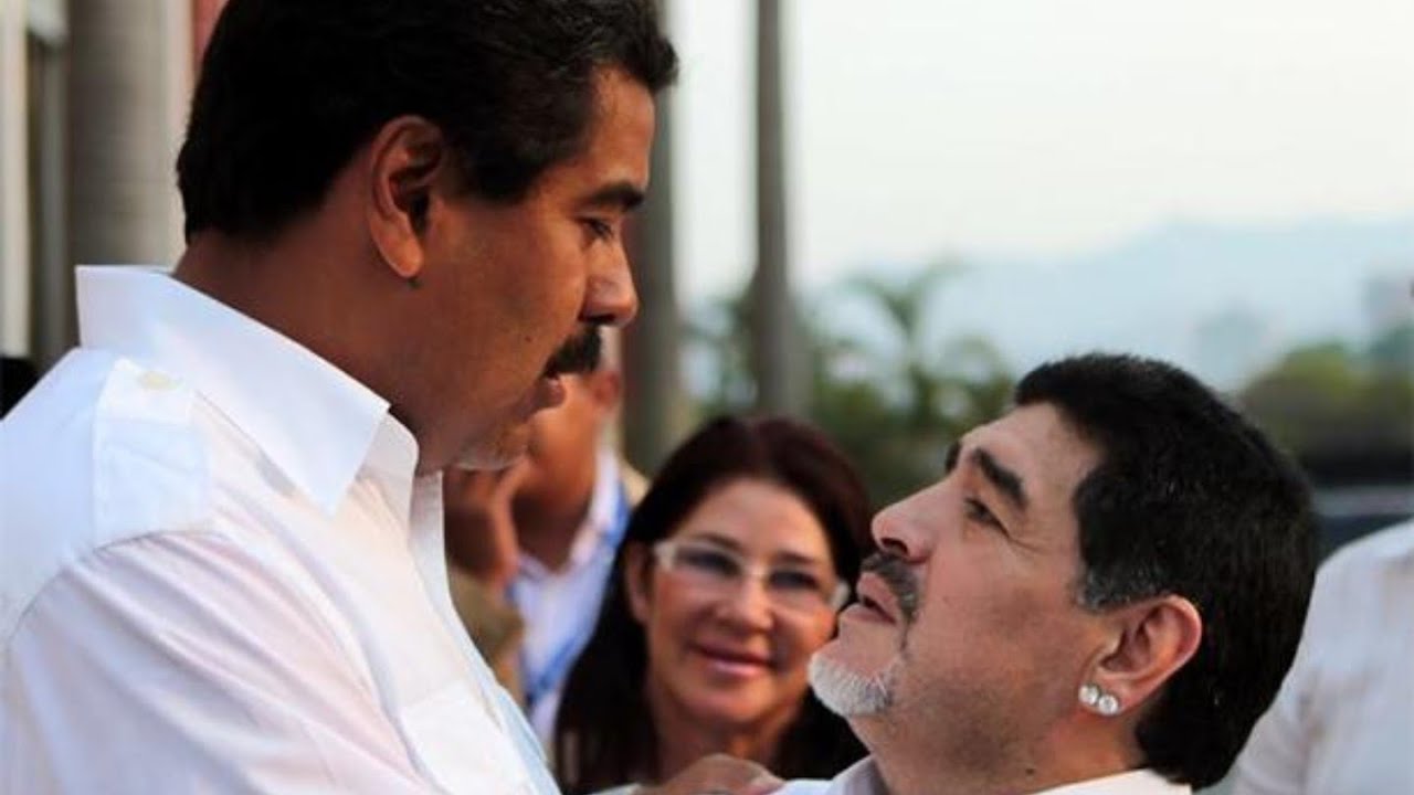 El mensaje de Maradona a Maduro que indignó una vez más al mundo del fútbol (FOTO)