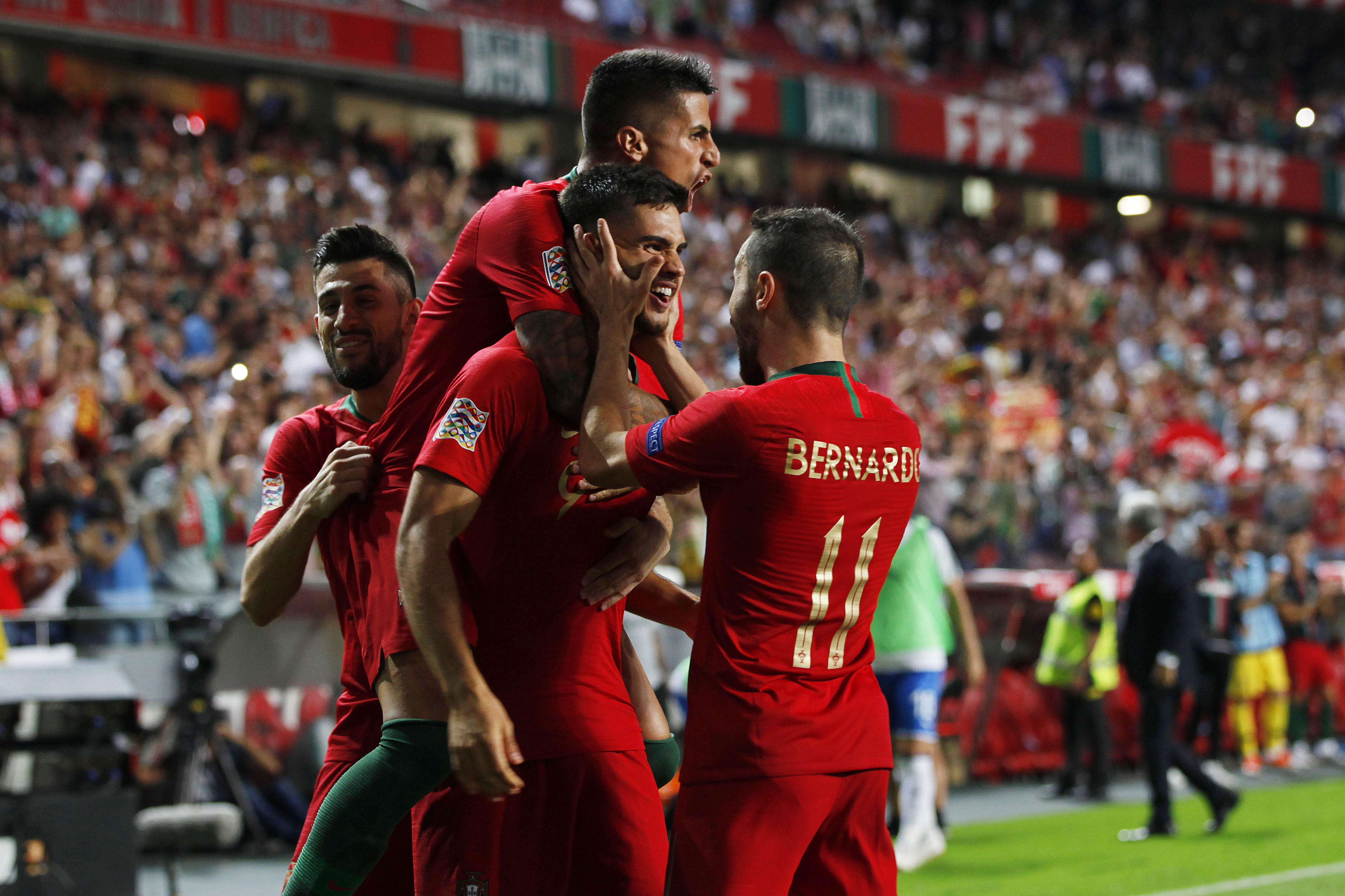 Portugal sin Cristiano le gana a una Italia sin juego