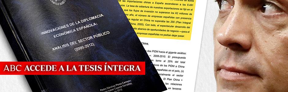 Pedro Sánchez plagió su tesis doctoral, según ABC